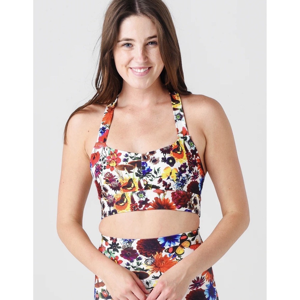 Splits59 S59 Scarlett Techflex vibrant all-over floral and butterfly Print XL